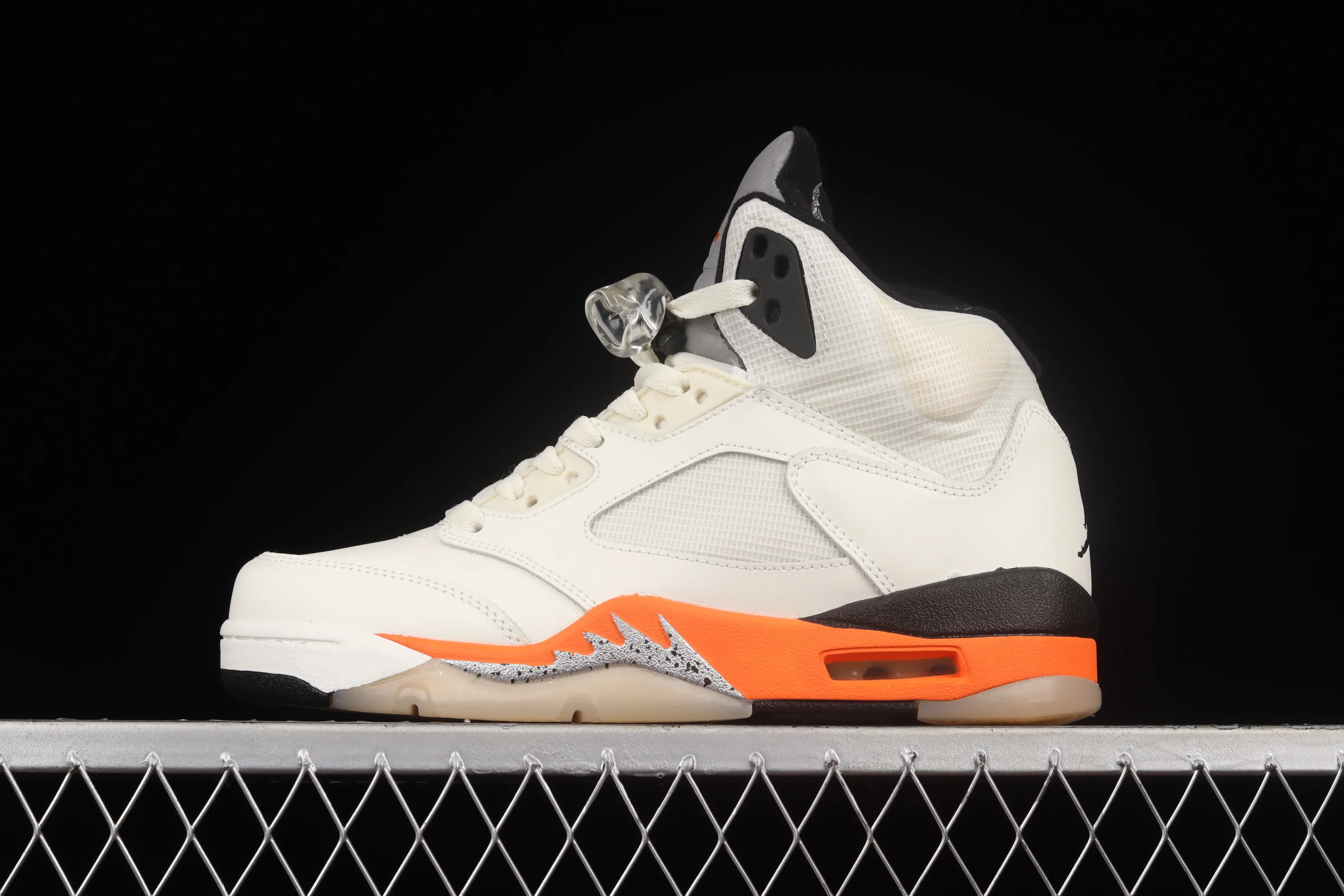 All categories Air Jordan Jordan series basketball shoes Air Jordan 5 Air Jordan 5 "Shattered Backboard" AJ5 Joe 5 white and orange buckle high top basketball shoes DC1060-100